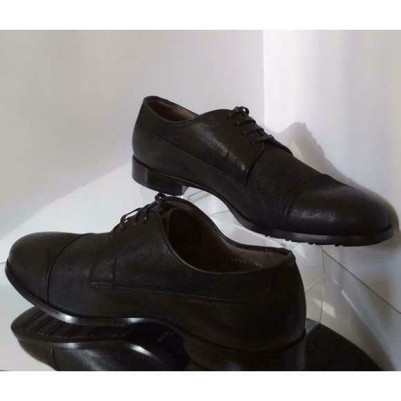 NEW DOLCE & GABBANA Men\'s Black Velour Cap Toe Lace Up Shoes main image 12